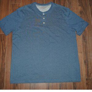 Weatherproof Original Vintage Henley Short Sleeve Shirt XXL Chest 50"